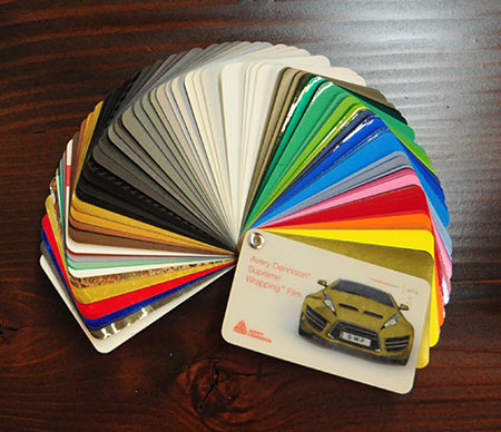 Huge assortment of color swatches from Avery Supreme Films