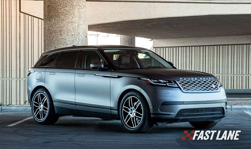 Matte wrapped Range Rover Velar in silver.