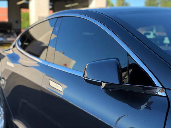 Tesla Model S with Ceramic Window Tint.